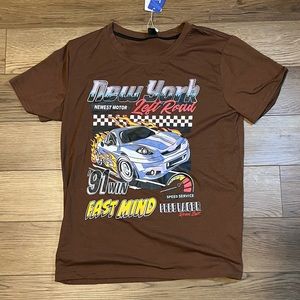 Brown New York Graphic Tee